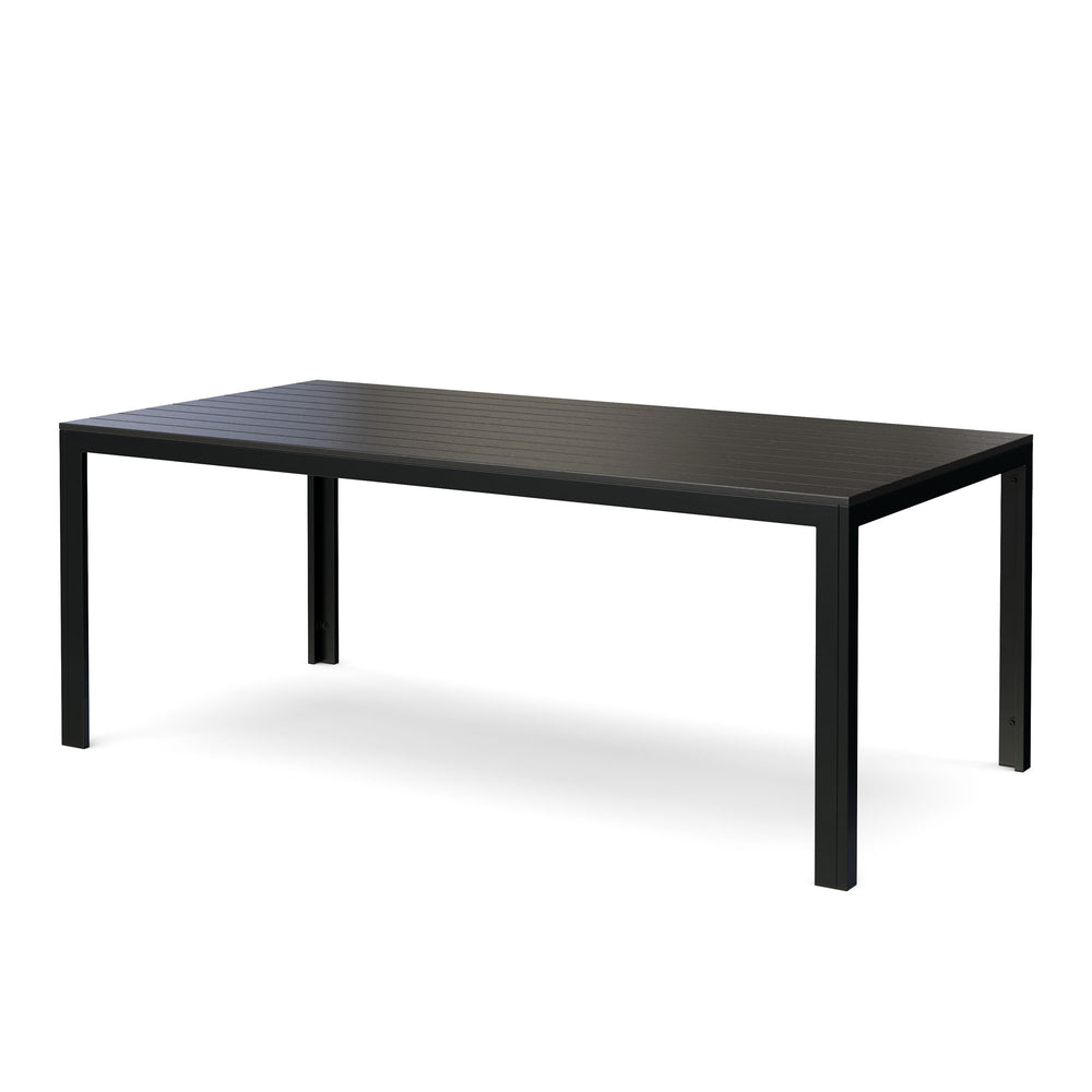 Polywood table 200 x 100 cm black