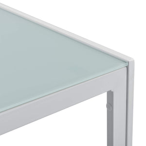 Gartentisch Lerum 100x50x35 cm Weiss