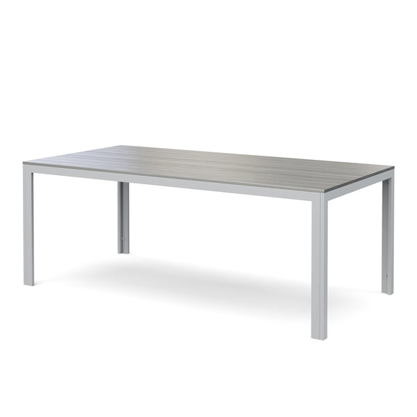 Tisch Polywood 200x100cm, grau
