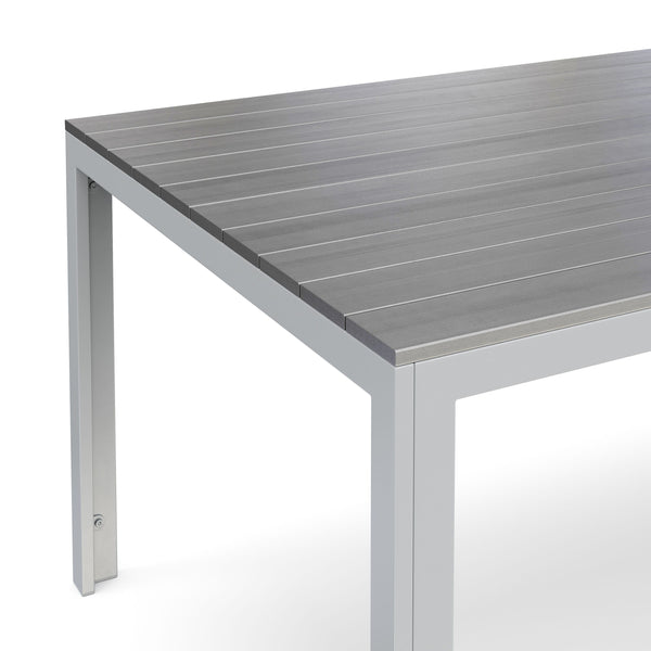 Tisch Polywood 200x100cm, grau