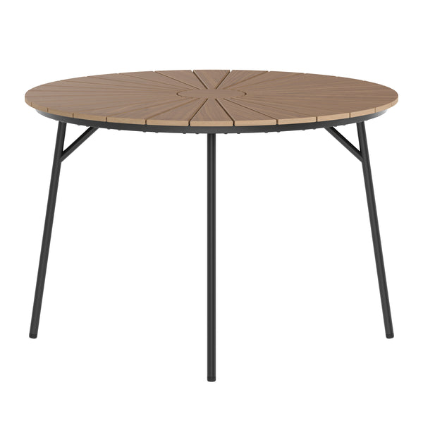 Gartentisch RANG 110 cm braun