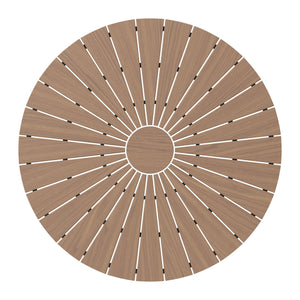 Gartentisch RANG 110 cm braun