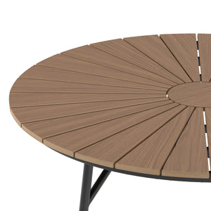 Gartentisch RANG 110 cm braun