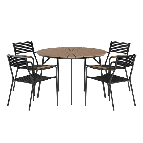 Gartentisch RANG 110 cm braun