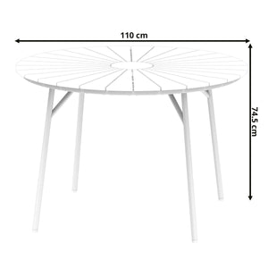 Gartentisch RANG 110 cm braun