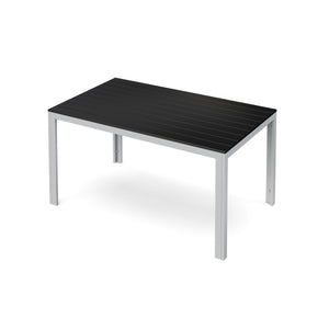 Gartenmöbel Tisch 150 cm + 2 Bänke anthrazit
