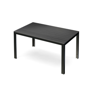 Gartenmöbel Tisch 150 cm + 2 Bänke grau / schwarz