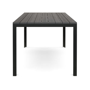 Tisch Polywood 150 x 90 cm anthrazit / schwarz