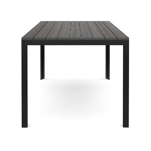 Tisch Polywood 150 x 90 cm anthrazit / schwarz