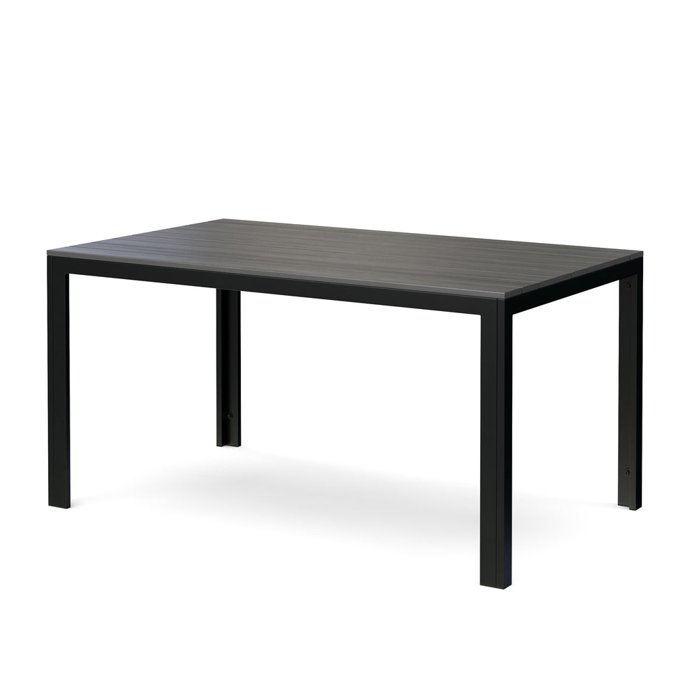 Polywood table 150 x 90 cm anthracite / black