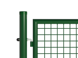 Gartentor Doppeltor mit Schloss 310 x 100 cm grün