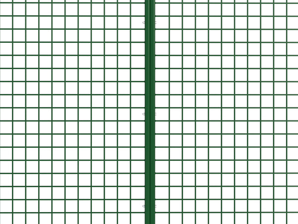 Gartentor Doppeltor mit Schloss 310 x 100 cm grün