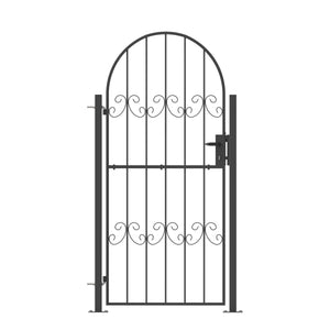 Gartentor mit Schloss LEOD 86 x 196 cm anthrazit