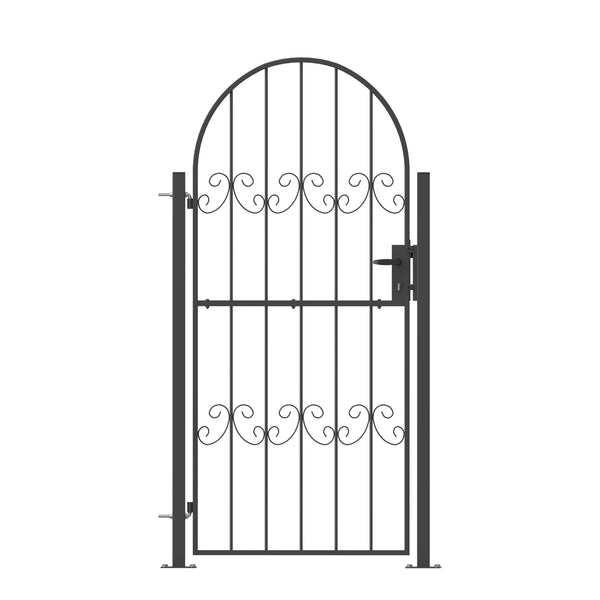 Gartentor mit Schloss LEOD 86 x 196 cm anthrazit