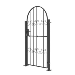 Gartentor mit Schloss LEOD 86 x 196 cm anthrazit