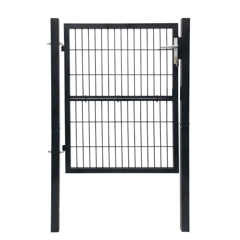 Garden gate with lock 100 x 120 cm anthracite