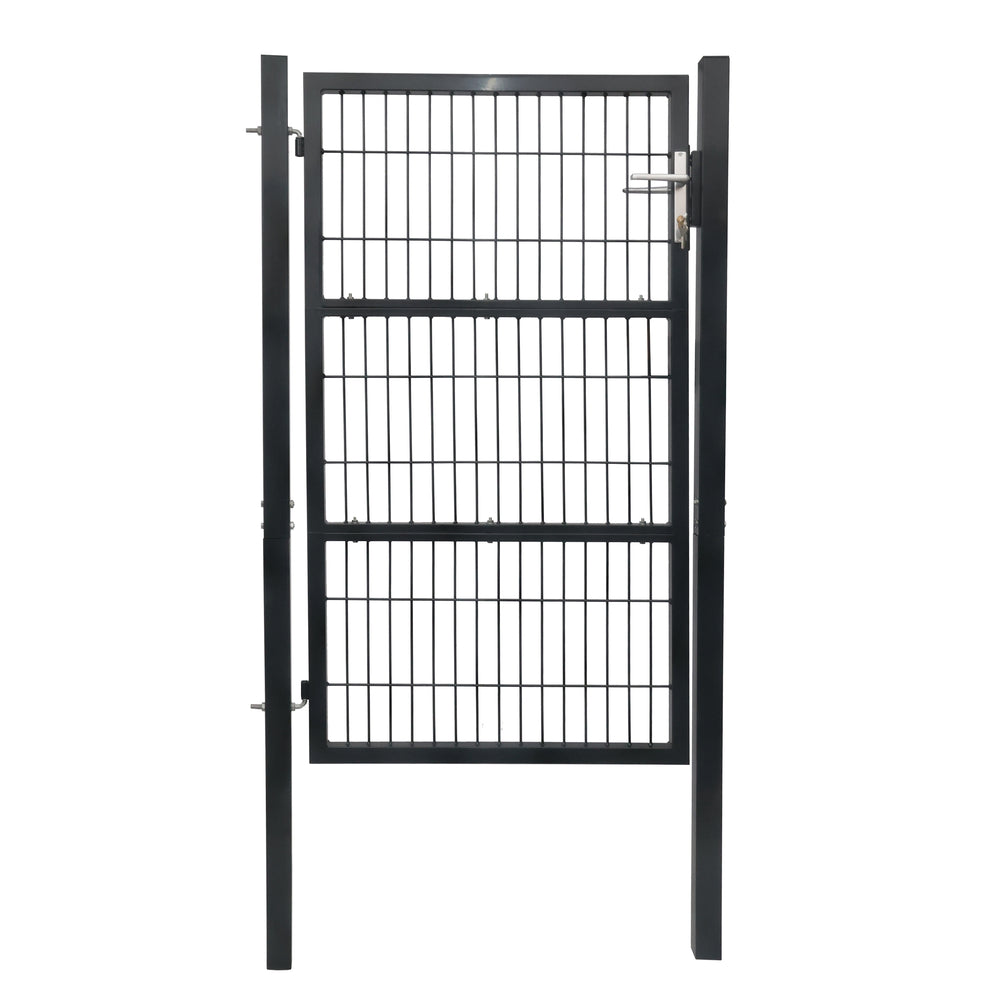 Garden gate with lock 100 x 160 cm anthracite