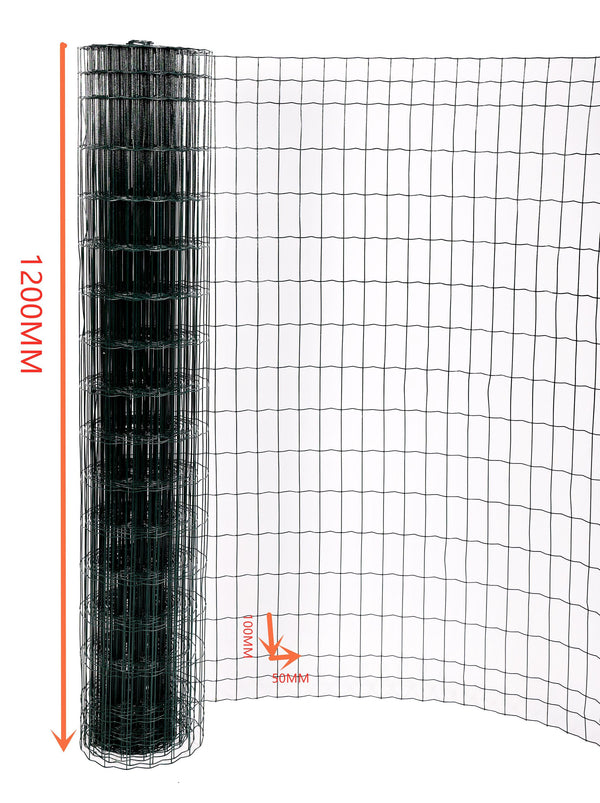 Gitterzaun 1.2m x 25m grün