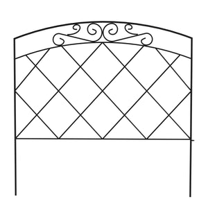 Beetumrandung Metall BRAN 61 x 61 cm 5er Set schwarz