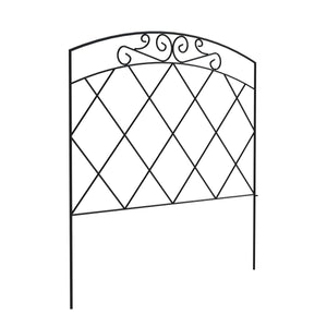 Beetumrandung Metall BRAN 61 x 61 cm 5er Set schwarz