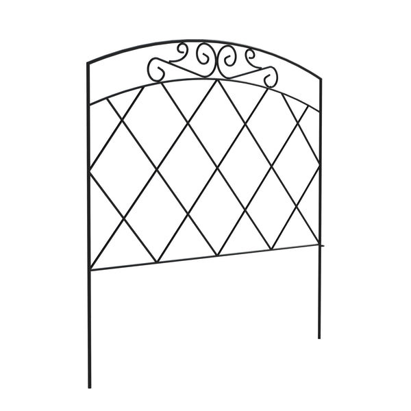 Beetumrandung Metall BRAN 61 x 61 cm 5er Set schwarz