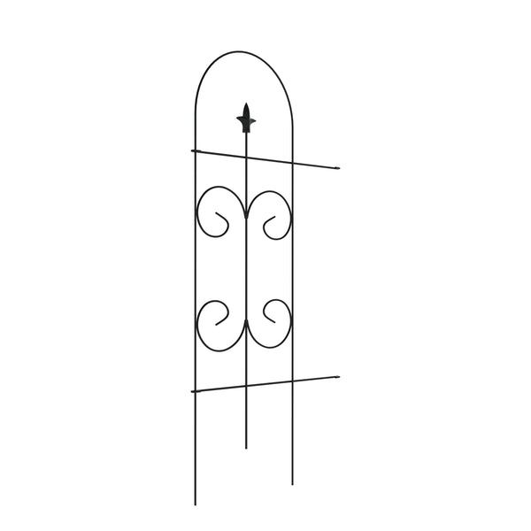 Beetumrandung Metall DOVER 41 x 81 cm 8er Set schwarz