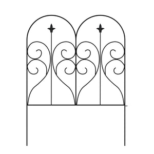 Beetumrandung Metall DOVER 61 x 81 cm 5er Set schwarz