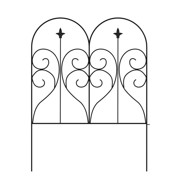 Beetumrandung Metall DOVER 61 x 81 cm 5er Set schwarz