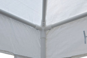Gartenpavillon Partyzelt 3 x 3 m weiss 4er Set