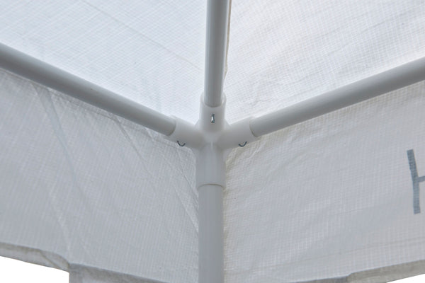 Gartenpavillon Partyzelt 3 x 3 m weiss 4er Set