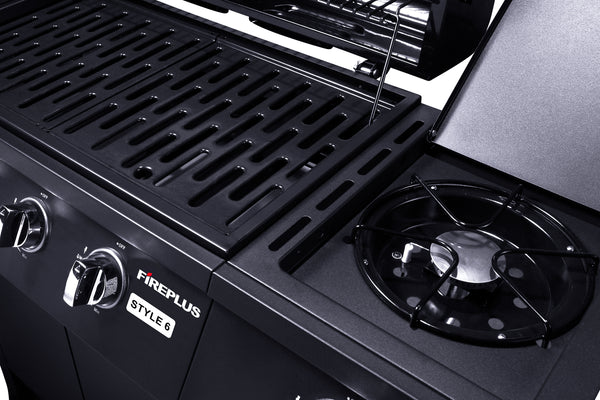 Gasgrill 6 Brenner + Seitenbrenner