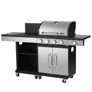 Gasgrill mit Arbeitsfläche AMPATO 4+1 Brenner