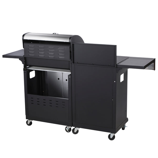 Gasgrill mit Arbeitsfläche AMPATO 4+1 Brenner