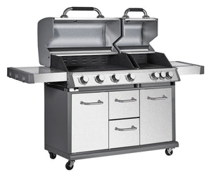 Gasgrill BBQ 4+3 Brenner