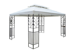 Gartenpavillon Gazebo 3 x 4 m beige