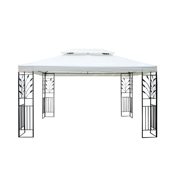 Gartenpavillon Gazebo 3 x 4 m beige