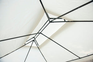 Gartenpavillon Gazebo 3 x 4 m beige