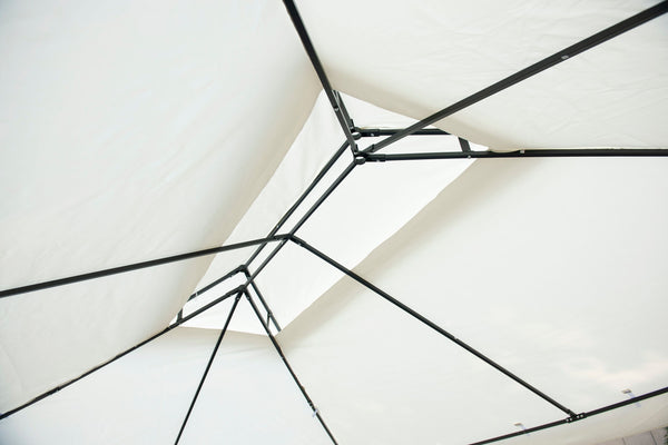 Gartenpavillon Gazebo 3 x 4 m beige