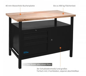Güde - Werkbank P 1200 SLT Black Line