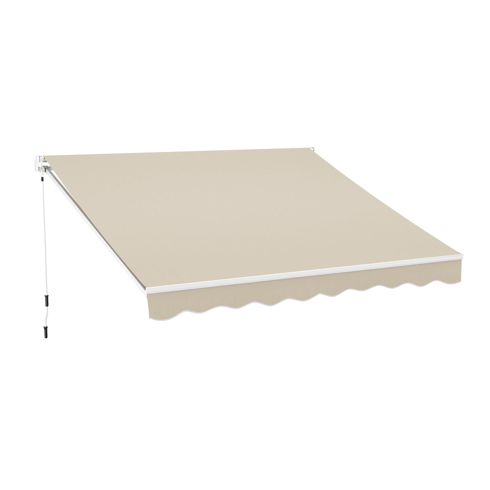 Tenda da sole a bracci estensibili 300 x 250 cm beige