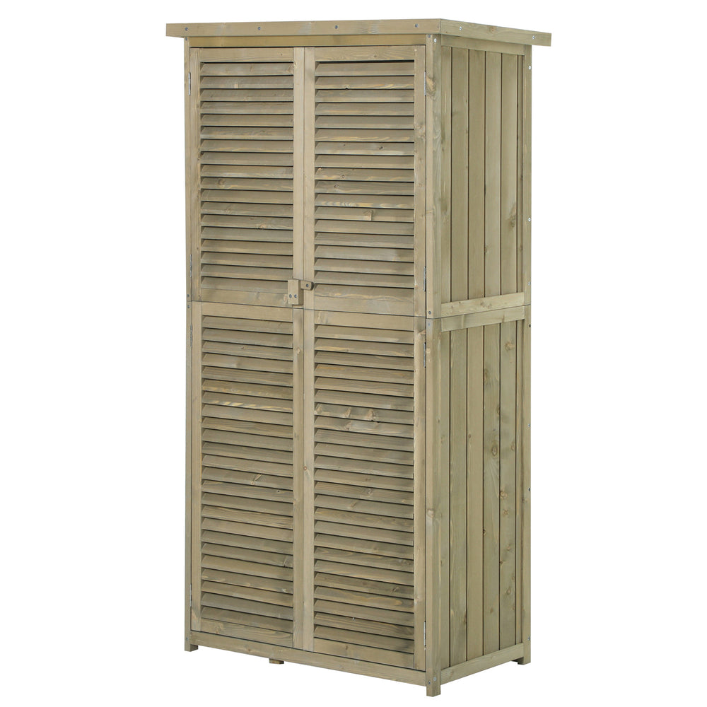Casetta da giardino con tetto in asfalto, 87x46,5x160cm