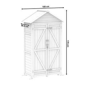 Gerätehaus Holz 100 x 56 x 178 cm