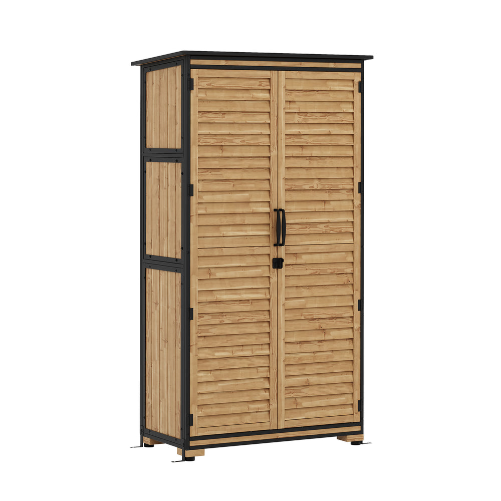 Gerätehaus Holz 87 x 46 x 158 cm