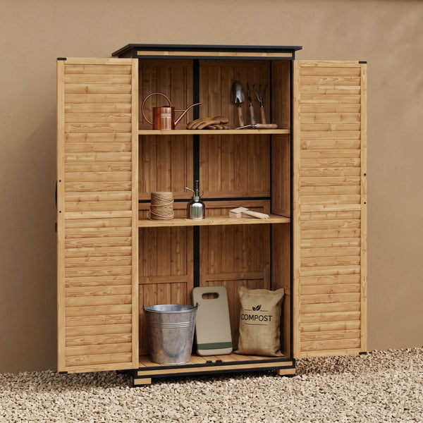 Gerätehaus Holz 87 x 46 x 158 cm