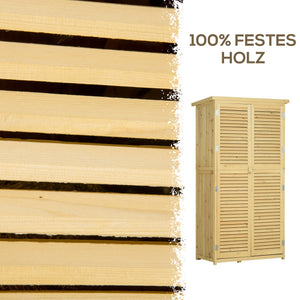 Geräteschuppen Gerätehaus Geräteschrank Holz 87x46.5x160cm