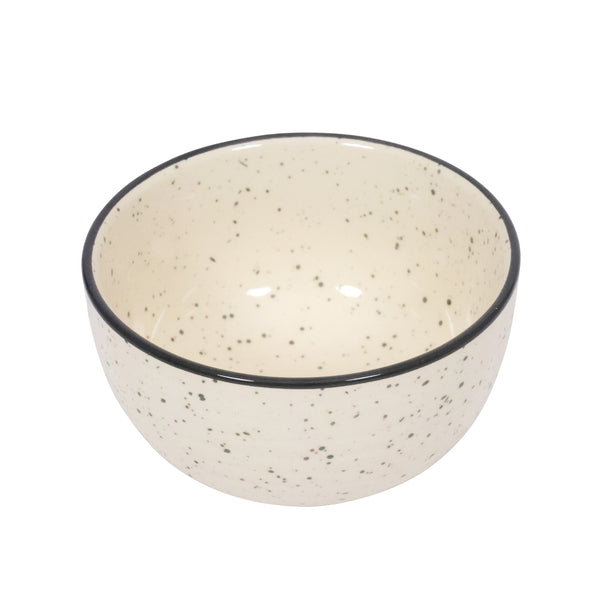 Geschirr-Set Steingut 24-teilig beige