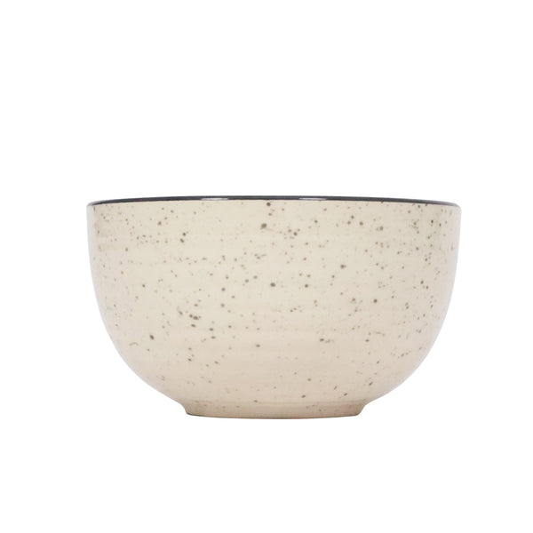 Geschirr-Set Steingut 24-teilig beige