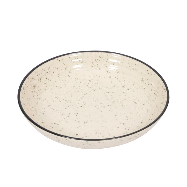 Geschirr-Set Steingut 24-teilig beige