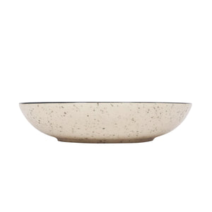 Geschirr-Set Steingut 24-teilig beige