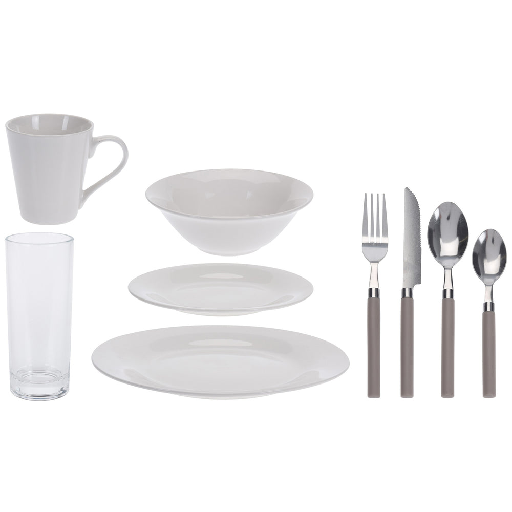 Geschirr-Set 36-teilig mit Besteck
